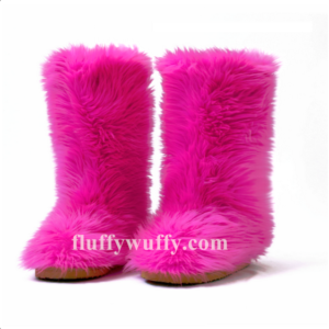 very furry boots