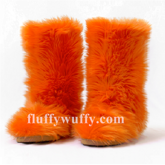 Classic Tall (Item 107) Orange Tang - Fluffy Wuffy American Brand