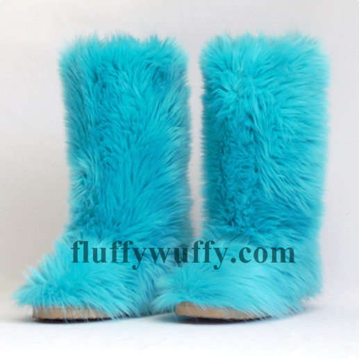 Fluffy Wuffy Faux Fur Boots! The Best Synthetic Fur Boots On Earth!