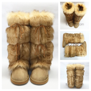 fluffy wuffy boots ebay