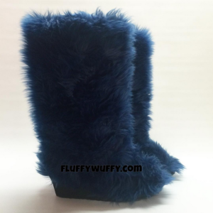 Princess Heel - Navy Blue - Fluffy Wuffy American Brand