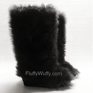 Princess Heel - Black - Fluffy Wuffy American Brand