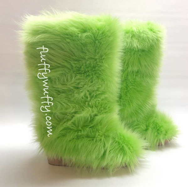 Fluffy Wuffy Faux Fur Boots! The Most Awesome Boots Ever
